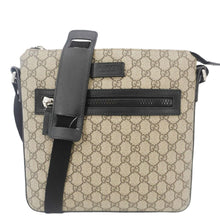 Load image into Gallery viewer, GUCCI Front Zip Medium GG Canvas Messenger Bag Beige 406974
