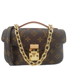 Load image into Gallery viewer, LOUIS VUITTON Metis East West Pochette Monogram Canvas Chain Shoulder Bag Brown
