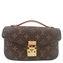Load image into Gallery viewer, LOUIS VUITTON Metis East West Pochette Monogram Canvas Chain Shoulder Bag Brown
