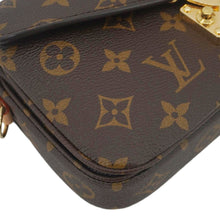 Load image into Gallery viewer, LOUIS VUITTON Metis East West Pochette Monogram Canvas Chain Shoulder Bag Brown
