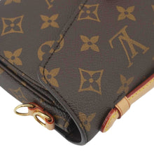 Load image into Gallery viewer, LOUIS VUITTON Metis East West Pochette Monogram Canvas Chain Shoulder Bag Brown
