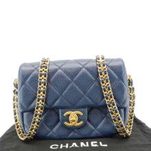 Load image into Gallery viewer, CHANEL Soul Flap Caviar Leather Chain Crossbody Bag Blue
