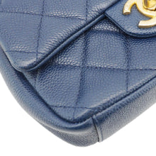 Load image into Gallery viewer, CHANEL Soul Flap Caviar Leather Chain Crossbody Bag Blue
