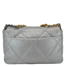 Load image into Gallery viewer, CHANEL 19 Medium Flap Quilted Leather Shoulder Bag Metallic Silver
