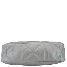 Load image into Gallery viewer, CHANEL 19 Medium Flap Quilted Leather Shoulder Bag Metallic Silver
