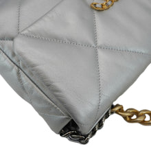 Load image into Gallery viewer, CHANEL 19 Medium Flap Quilted Leather Shoulder Bag Metallic Silver
