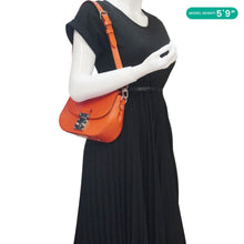 Load image into Gallery viewer, LOUIS VUITTON Eden Epi Leather Top Handle Shoulder Bag Orange
