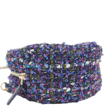 Load image into Gallery viewer, CHANEL Round Tweed Chain Clutch Crossbody Bag Blue
