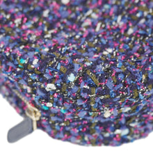 Load image into Gallery viewer, CHANEL Round Tweed Chain Clutch Crossbody Bag Blue
