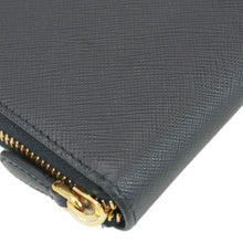 Load image into Gallery viewer, PRADA Zip Around Saffiano Leather Wallet Black
