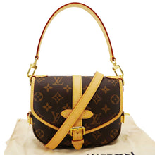 Load image into Gallery viewer, LOUIS VUITTON Saumur BB Monogram Canvas Crossbody Bag Brown
