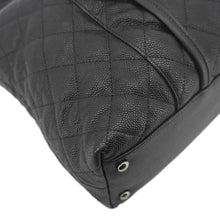 Load image into Gallery viewer, CHANEL French Riviera Quilted Caviar Leather Hobo Bag Black
