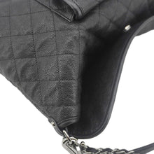 Load image into Gallery viewer, CHANEL French Riviera Quilted Caviar Leather Hobo Bag Black
