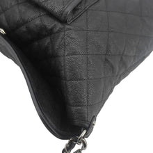 Load image into Gallery viewer, CHANEL French Riviera Quilted Caviar Leather Hobo Bag Black
