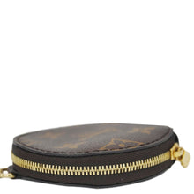 Load image into Gallery viewer, LOUIS VUITTON Monogram Canvas Round Zipped Coin Purse Brown
