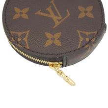 Load image into Gallery viewer, LOUIS VUITTON Monogram Canvas Round Zipped Coin Purse Brown
