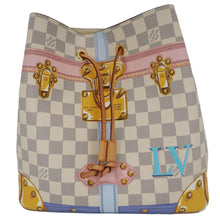 Load image into Gallery viewer, LOUIS VUITTON Neonoe Summer Trunks Damier Azur Crossbody Bag White
