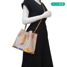 Load image into Gallery viewer, LOUIS VUITTON Neonoe Summer Trunks Damier Azur Crossbody Bag White
