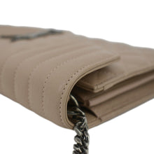 Load image into Gallery viewer, YVES SAINT LAURENT WOC Mixed Matelasse Leather Wallet Dark Beige
