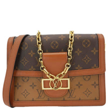 Load image into Gallery viewer, LOUIS VUITTON Dauphine Monogram Reverse Canvas Shoulder Bag Brown
