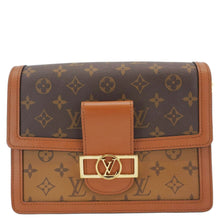 Load image into Gallery viewer, LOUIS VUITTON Dauphine Monogram Reverse Canvas Shoulder Bag Brown
