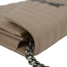 Load image into Gallery viewer, YVES SAINT LAURENT WOC Mixed Matelasse Leather Wallet Dark Beige
