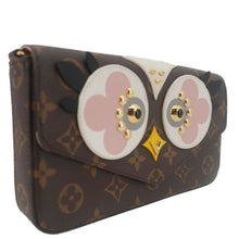 Load image into Gallery viewer, LOUIS VUITTON Pochette Felicie Owl Monogram Chain Crossbody Bag Rose Ballerine

