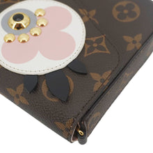 Load image into Gallery viewer, LOUIS VUITTON Pochette Felicie Owl Monogram Chain Crossbody Bag Rose Ballerine
