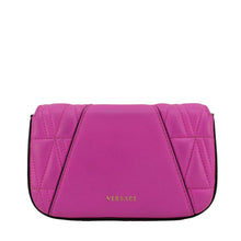 Load image into Gallery viewer, VERSACE Virtus Quilted Leather Chain Crossbody Bag Shock Pink
