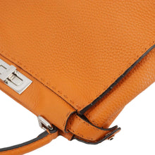 Load image into Gallery viewer, FENDI Peekaboo Iconic Medium Leather Satchel Shoulder Bag Orange
