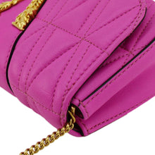 Load image into Gallery viewer, VERSACE Virtus Quilted Leather Chain Crossbody Bag Shock Pink
