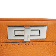 Load image into Gallery viewer, FENDI Peekaboo Iconic Medium Leather Satchel Shoulder Bag Orange
