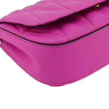 Load image into Gallery viewer, VERSACE Virtus Quilted Leather Chain Crossbody Bag Shock Pink
