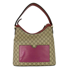 Load image into Gallery viewer, GUCCI Linea A Supreme Canvas Hobo Shoulder Bag Beige 414930
