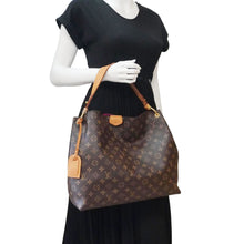 Load image into Gallery viewer, LOUIS VUITTON Graceful MM Monogram Canvas Shoulder Bag Brown
