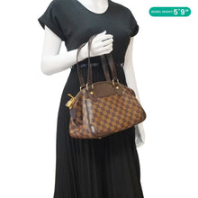 Load image into Gallery viewer, LOUIS VUITTON Verona PM Damier Ebene Satchel Bag Brown
