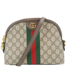 Load image into Gallery viewer, GUCCI Ophidia Small Rounded Top GG Supreme Canvas Shoulder Bag Beige 499621
