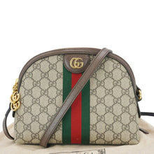 Load image into Gallery viewer, GUCCI Ophidia Small Rounded Top GG Supreme Canvas Shoulder Bag Beige 499621
