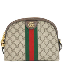 Load image into Gallery viewer, GUCCI Ophidia Small Rounded Top GG Supreme Canvas Shoulder Bag Beige 499621
