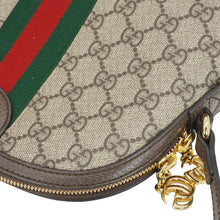 Load image into Gallery viewer, GUCCI Ophidia Small Rounded Top GG Supreme Canvas Shoulder Bag Beige 499621
