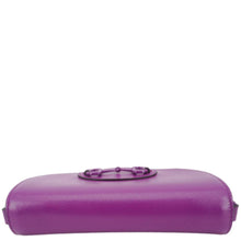 Load image into Gallery viewer, GUCCI Horsebit 1955 mini Leather Shoulder Bag Purple 724713
