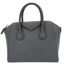 Load image into Gallery viewer, GIVENCHY Antigona Small Leather Satchel Shoulder Bag Gray
