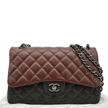 Load image into Gallery viewer, CHANEL Classic Double Flap Medium Quilted Leather  front chain look
