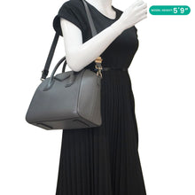 Load image into Gallery viewer, GIVENCHY Antigona Small Leather Satchel Shoulder Bag Gray
