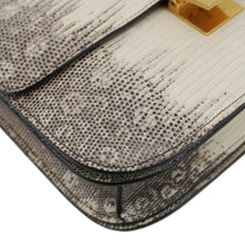 Load image into Gallery viewer, CELINE Classic Box Medium Lizard Leather Shoulder Bag Natural

