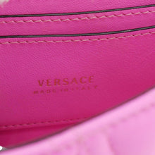 Load image into Gallery viewer, VERSACE Virtus Quilted Leather Chain Crossbody Bag Shock Pink
