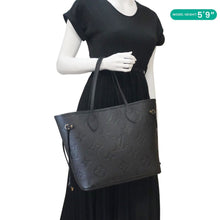 Load image into Gallery viewer, LOUIS VUITTON Neverfull MM Empreinte Leather Tote Shoulder Bag Black
