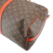 Load image into Gallery viewer, LOUIS VUITTON Keepall Bandoulière 50 Monogram Canvas Travel Bag Coquelicot
