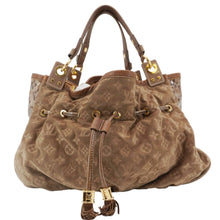 Load image into Gallery viewer, LOUIS VUITTON Irene Monogram Suede Hobo Bag Brown
