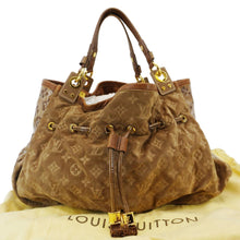 Load image into Gallery viewer, LOUIS VUITTON Irene Monogram Suede Hobo Bag Brown
